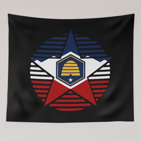 Item preview, Retro Utah Star Shaped Flag UT designed and sold by shitpostee.