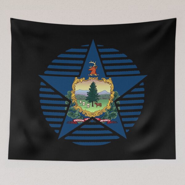 Item preview, Retro Vermont Star Shaped Flag VT designed and sold by shitpostee.