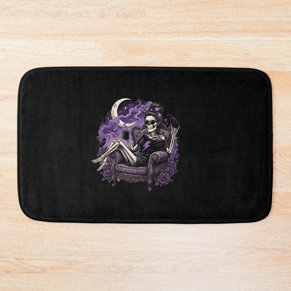 Item preview, Skeleton Queen Beneath Crescent Moon designed and sold by Tee Studio.