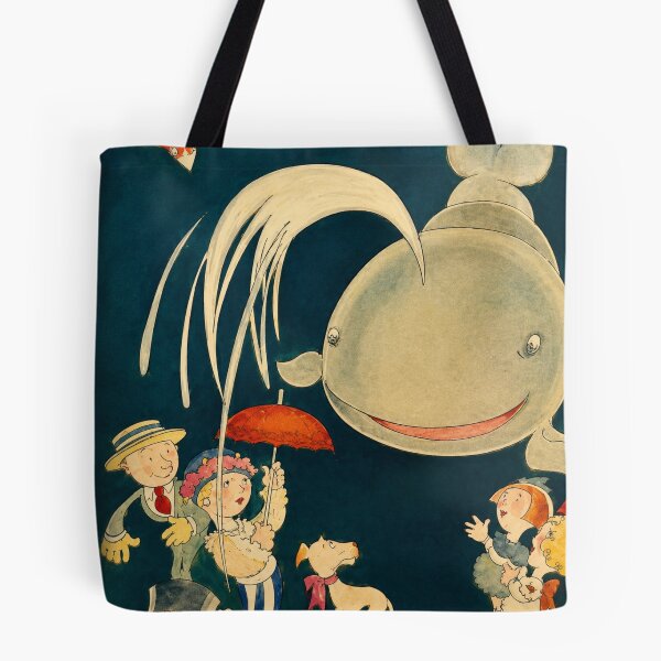 Item preview, Vintage Whale Wall Art, A Tale of a Whale Print, John Held Jr. Storybook Illustration designed and sold by RickE.