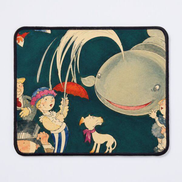 Item preview, Vintage Whale Wall Art, A Tale of a Whale Print, John Held Jr. Storybook Illustration designed and sold by RickE.