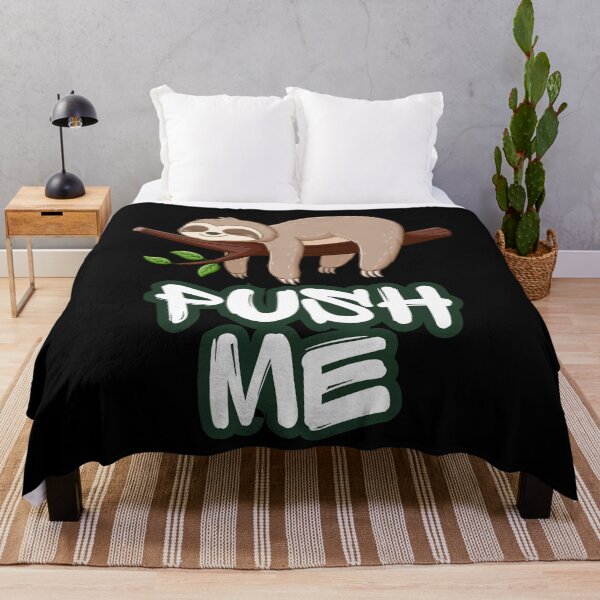 Item preview, Push Me Sloth - Funny Sarcastic Tired Sleeping Animal designed and sold by Karim-Karem.