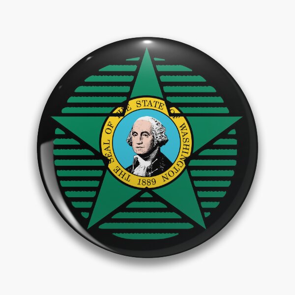 Item preview, Retro Washington Star Shaped Flag WA designed and sold by shitpostee.