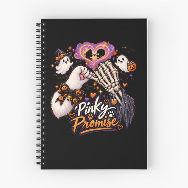 Item preview, Cute Pinky Promise Halloween Cat Paw and Skeleton designed and sold by Crystal-Tree.