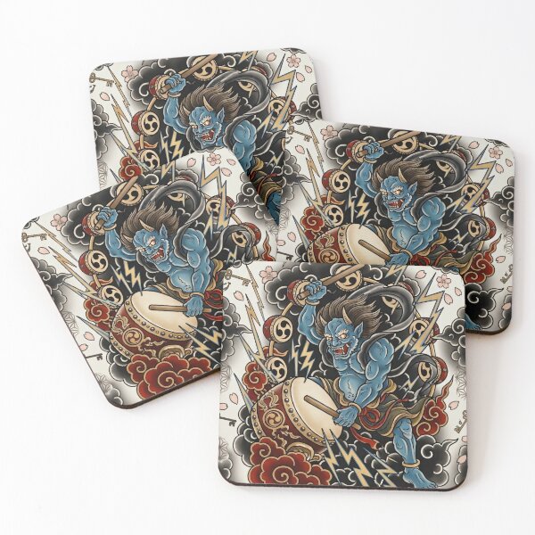 Item preview, Japanese Tattoo Raijin Thunder God Yokosuka Souvenir Art Phone Case designed and sold by SakuraJapanArt.