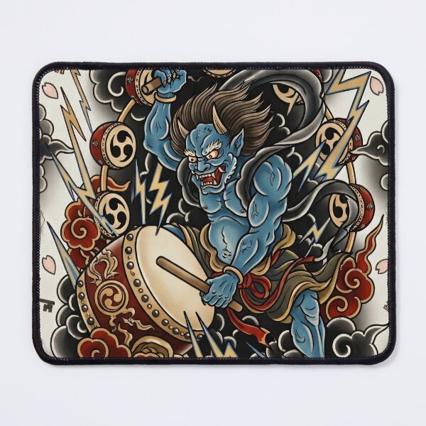 Item preview, Japanese Tattoo Raijin Thunder God Yokosuka Souvenir Art Phone Case designed and sold by SakuraJapanArt.