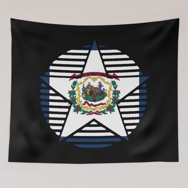 Item preview, Retro West Virginia Star Shaped Flag WV designed and sold by shitpostee.