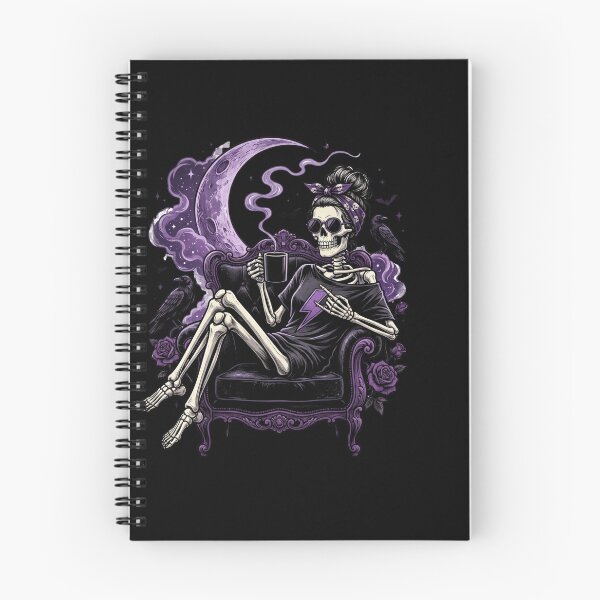 Item preview, Raven Moon Skeleton Queen Coffee Break designed and sold by Tee Studio.