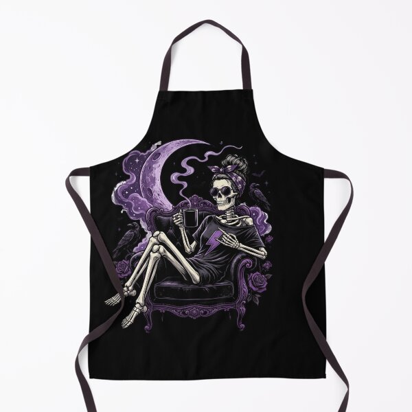 Item preview, Raven Moon Skeleton Queen Coffee Break designed and sold by Tee Studio.