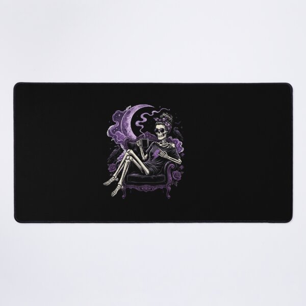 Item preview, Raven Moon Skeleton Queen Coffee Break designed and sold by Tee Studio.