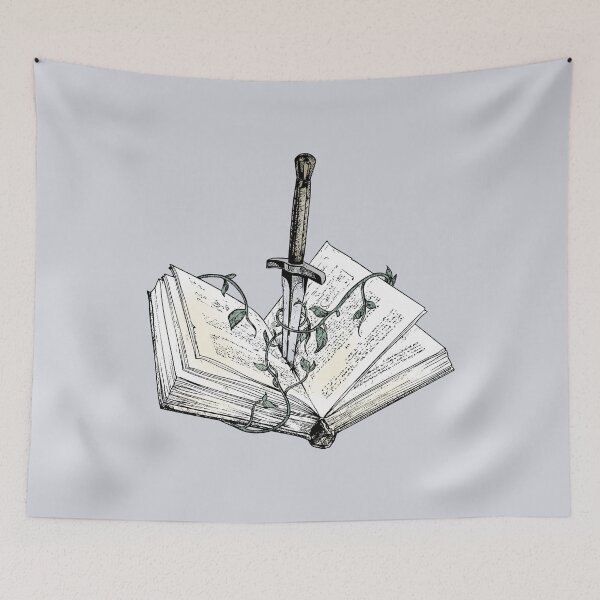 Item preview, The Book Was Written in Steel - Dark Academia Medieval Fantasy designed and sold by witchlingart.