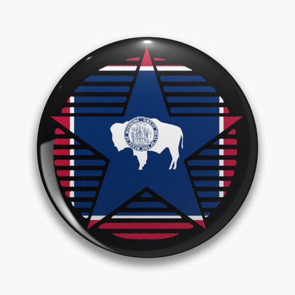 Item preview, Retro Wyoming Star Shaped Flag WY designed and sold by shitpostee.