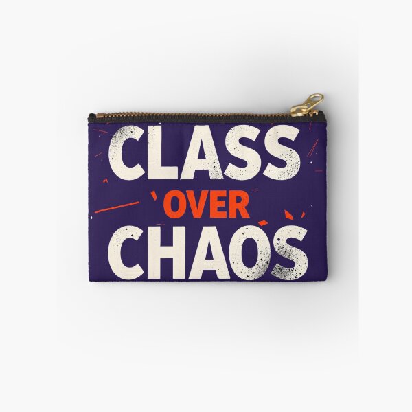 Item preview, Class Over Chaos, Bold Distressed Typography designed and sold by Aarvya Fashion Club ( A.F.C ).