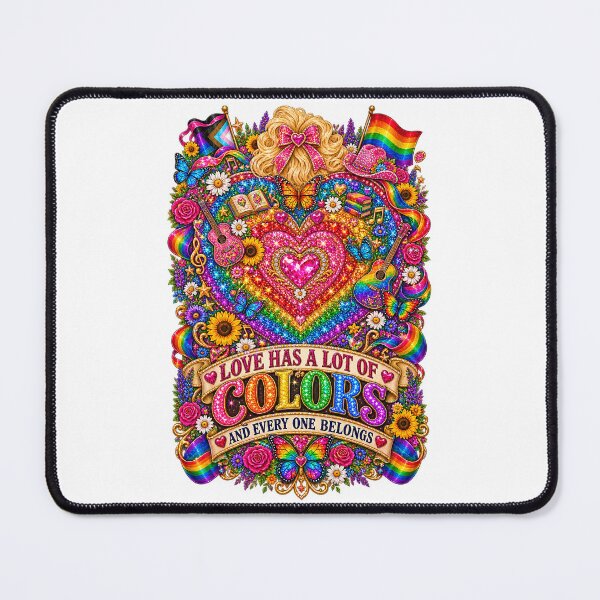 Item preview, COLLECTION - THE DOLLY EFFECT ✨ -  LOVE HAS A LOT OF COLORS - AND EVERYONE BELONGS - LGBTQIA2S+ PRIDE designed and sold by WheelieGdArt.