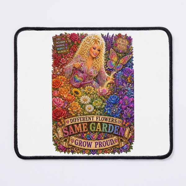 Item preview, COLLECTION - THE DOLLY EFFECT ✨ - DOLLY'S PRIDE GARDEN - DIFFERENT FLOWERS SAME GARDEN - GROW PROUD - LGBTQIA2S+ PRIDE designed and sold by WheelieGdArt.