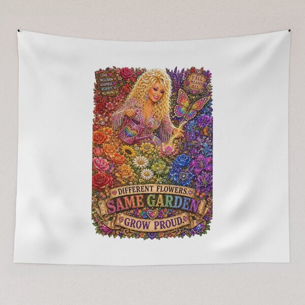 Item preview, COLLECTION - THE DOLLY EFFECT ✨ -  DOLLY'S PRIDE GARDEN - DIFFERENT FLOWERS SAME GARDEN - GROW PROUD - LGBTQIA2S+ PRIDE designed and sold by WheelieGdArt.