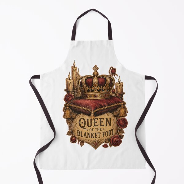 Item preview, Queen of the Blanket Fort | Gothic Crown Design | Castlecore Cozy Introvert Art | Dark Academia Royal Homebody Gift designed and sold by Print Loft.