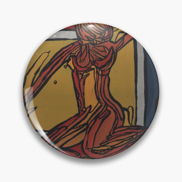 Item preview, Abstract Stained Glass Nude Figure Print designed and sold by Dwaalhaas.com.
