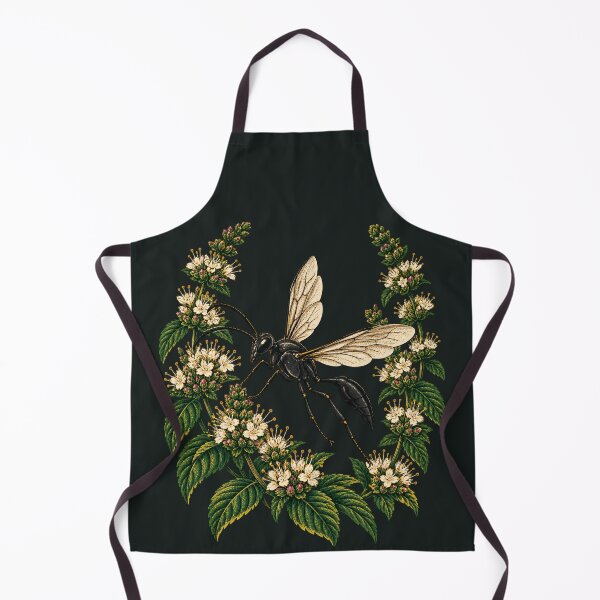 Item preview, Great Black Wasp and Mountain Mint designed and sold by VoyteksDesigns.