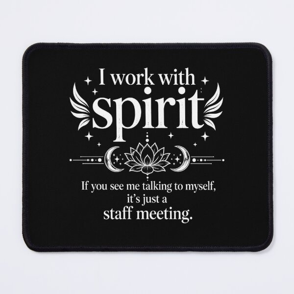 Item preview, spirit Ghostly Witchy Lotus Moon Celestial Quote Art designed and sold by ROUX-ART.