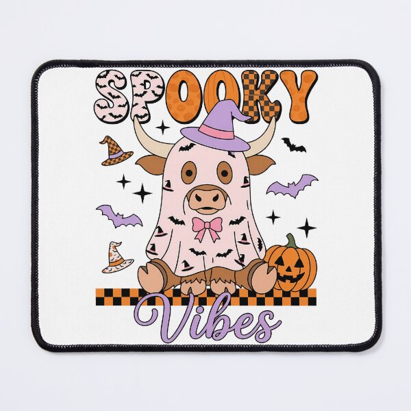 Item preview, Spooky Vibes Cute Halloween Ghost Cow Kids designed and sold by KroghDs.