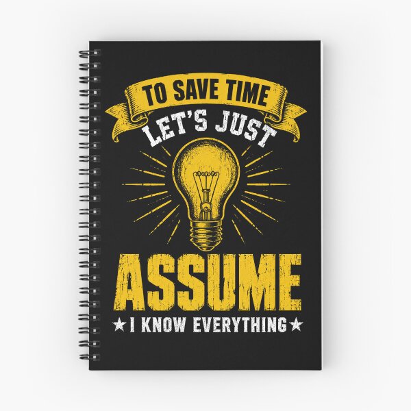 Item preview, assume Funny Light Bulb Humor Graphic for Smart Minds designed and sold by ROUX-ART.