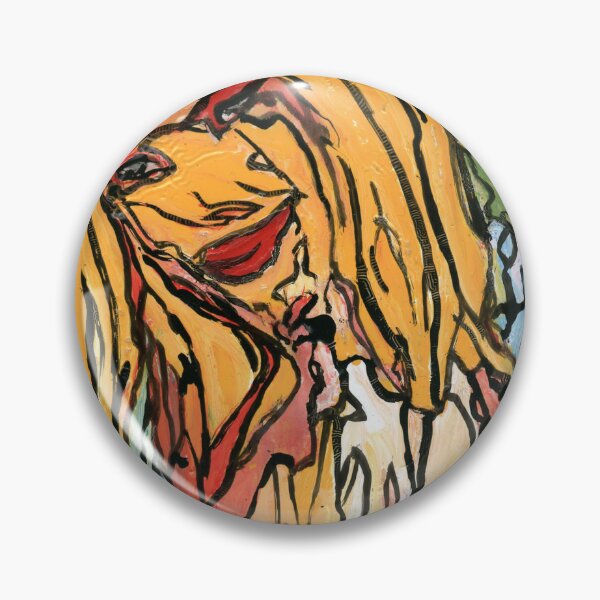 Item preview, Cicciolina Ilona Staller Portrait Print | Art Brut Outsider Art designed and sold by Dwaalhaas.com.