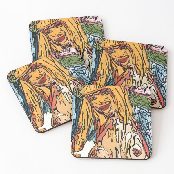 Item preview, Cicciolina Ilona Staller Portrait Print | Art Brut Outsider Art designed and sold by Dwaalhaas.com.