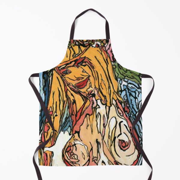 Item preview, Cicciolina Ilona Staller Portrait Print | Art Brut Outsider Art designed and sold by Dwaalhaas.com.