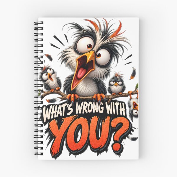Item preview, What's Wrong With You T-Shirt, Funny Bird Lover Gift, Crazy Animal Humor Graphic Tee, Sarcastic Birdwatcher Joke Shirt, Weird Bird Tee designed and sold by OUICHA.