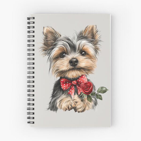 Item preview, Yorkshire Terrier with Red Rose designed and sold by Erika Kaisersot.