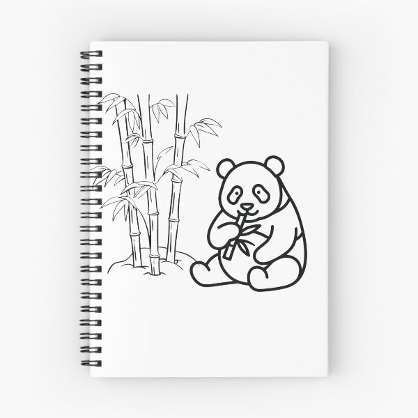 Item preview, Minimalist Zen Panda and Bamboo Line Art designed and sold by ArtisanPrintHk.
