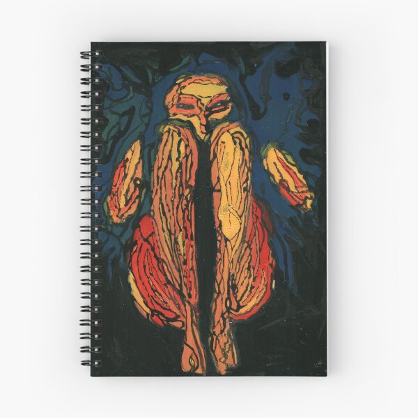 Item preview, Expressive Fear & Anxiety Creature Print | Art Brut Outsider Art designed and sold by Dwaalhaas.com.