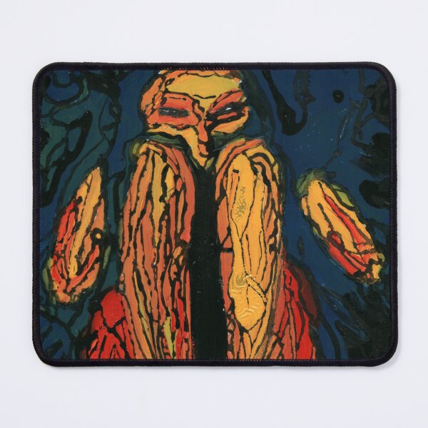 Item preview, Expressive Fear & Anxiety Creature Print | Art Brut Outsider Art designed and sold by Dwaalhaas.com.