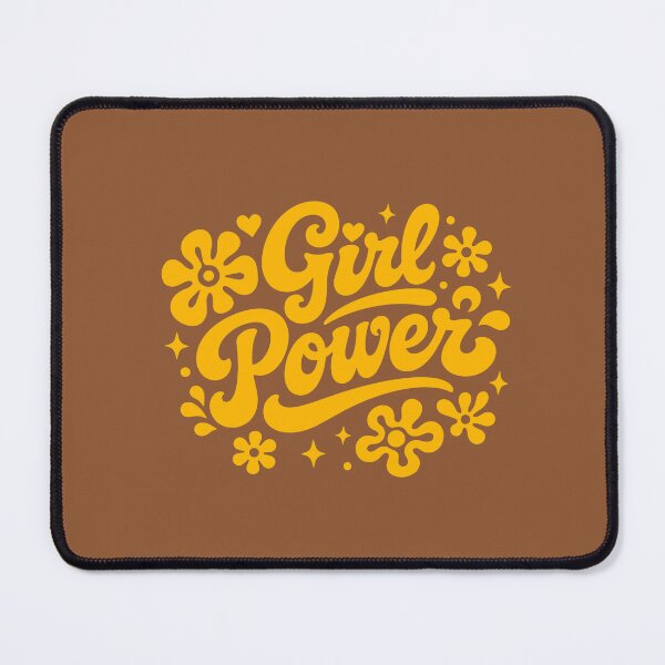Item preview, Retro Girl Power Groovy Yellow Typography designed and sold by cutepid.