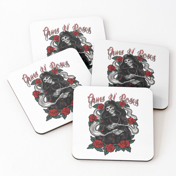 Item preview, Guns N' Roses Black Skull and Red Roses Design designed and sold by BayleeRogahn.