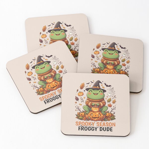 Item preview, Cute Halloween Froggy Dude Frog Witch Pumpkin designed and sold by Basma Designs | Retro, Kawaii Shirts & Stickers.