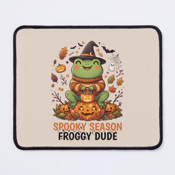 Item preview, Cute Halloween Froggy Dude Frog Witch Pumpkin designed and sold by Basma Designs | Retro, Kawaii Shirts & Stickers.