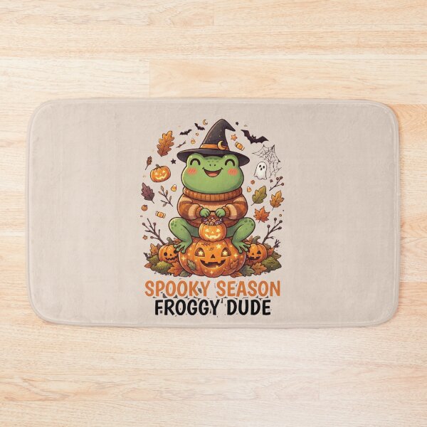 Item preview, Cute Halloween Froggy Dude Frog Witch Pumpkin designed and sold by Basma Designs | Retro, Kawaii Shirts & Stickers.