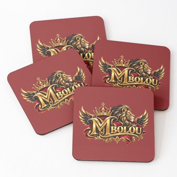 Item preview, MBOLOU Lion Crown Luxury Emblem – Royal Gold Black Red Design designed and sold by Ishratparween11.