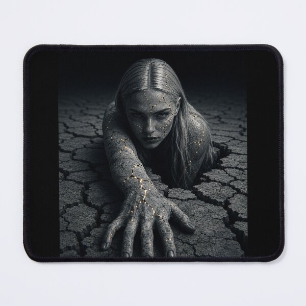 Item preview, Woman Rising from the Ruins – Dark Surreal Art designed and sold by litleelseart.