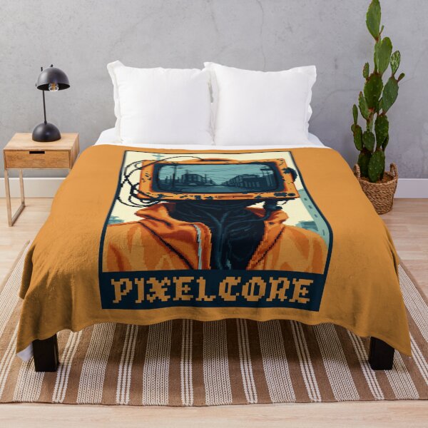 Item preview, Cyborg Android Robot Televison Pixel Art {PIXELCORE} designed and sold by PIXELCORE-TEE.