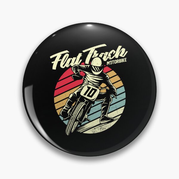 Item preview, Flat Track Motorbike Vintage Retro Sunset Racing designed and sold by heedooppod.