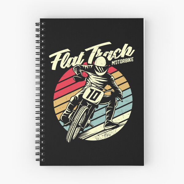 Item preview, Flat Track Motorbike Vintage Retro Sunset Racing designed and sold by heedooppod.