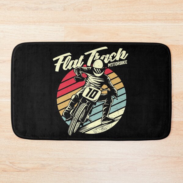 Item preview, Flat Track Motorbike Vintage Retro Sunset Racing designed and sold by heedooppod.