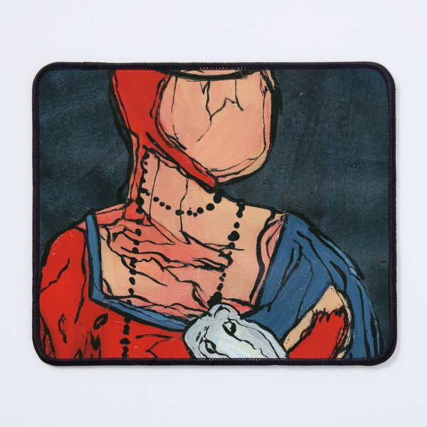 Item preview, Lady with an Ermine Expressionist Print | Art Brut designed and sold by Dwaalhaas.com.