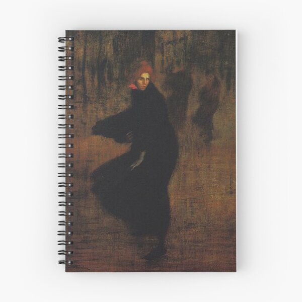 Item preview, Dark Vintage Art Print, Gust of Wind, Théophile-Alexandre Steinlen Symbolist Illustration designed and sold by RickE.