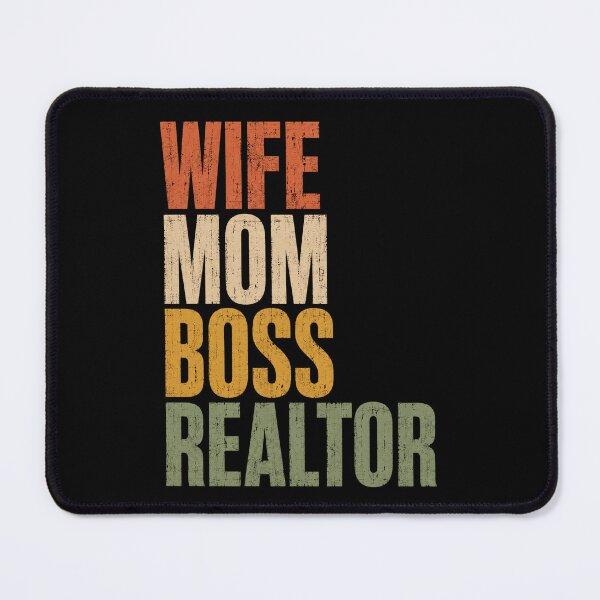 Item preview, Wife Mom Boss Retro Distressed Empowerment Quote designed and sold by ROUX-ART.