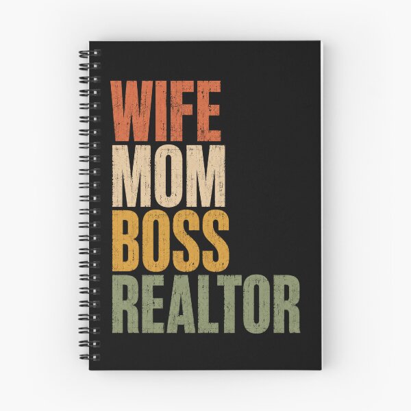Item preview, Wife Mom Boss Retro Distressed Empowerment Quote designed and sold by ROUX-ART.