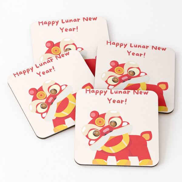 Item preview, CUTE HAPPY LUNAR NEW YEAR FRİENDLY designed and sold by missoundream.